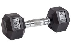 Гантель гексагональная обрезиненная Profi-Fit 7 кг