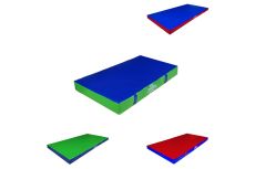 Мат гимнастический 100х50х10см винилискожа (холлослеп/холлофайбер) Dinamika ZSO-000122